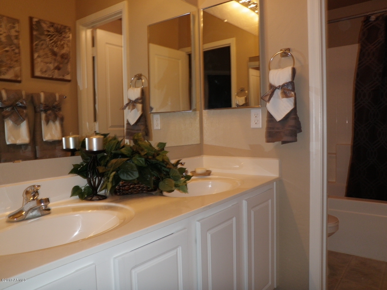 3672 South Martingale Road Gilbert, AZ 85297 - Photo 37 of 45 a bathroom with a sink and mirror