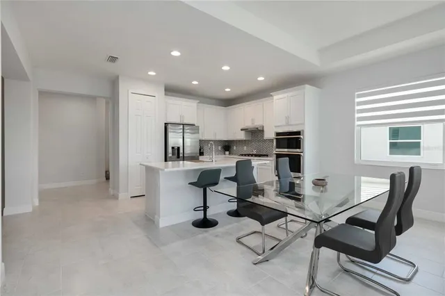 a workspace with furniture