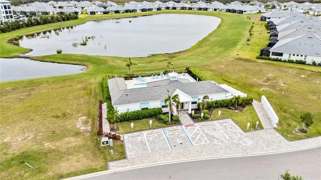 a view of a street with palm trees