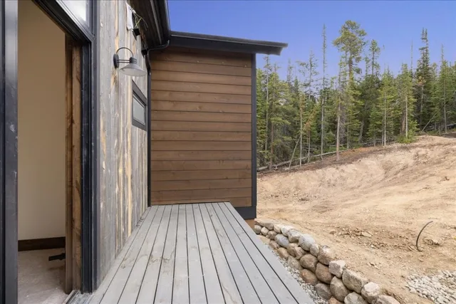 a view of a backyard of a house