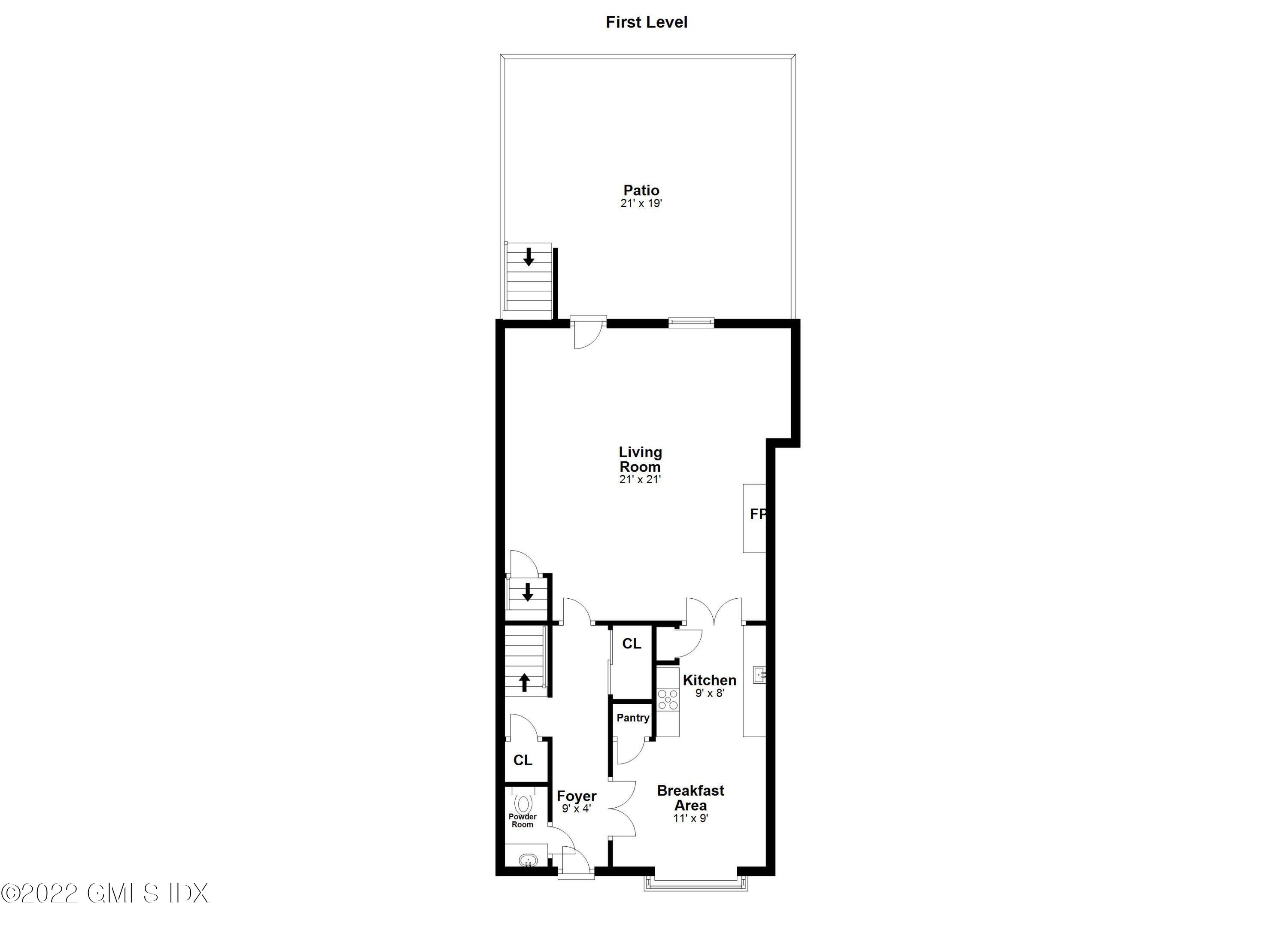 155 Field Point Road, Unit 2N Greenwich, CT 06830 - Photo 17 of 19 a picture of a floor plan