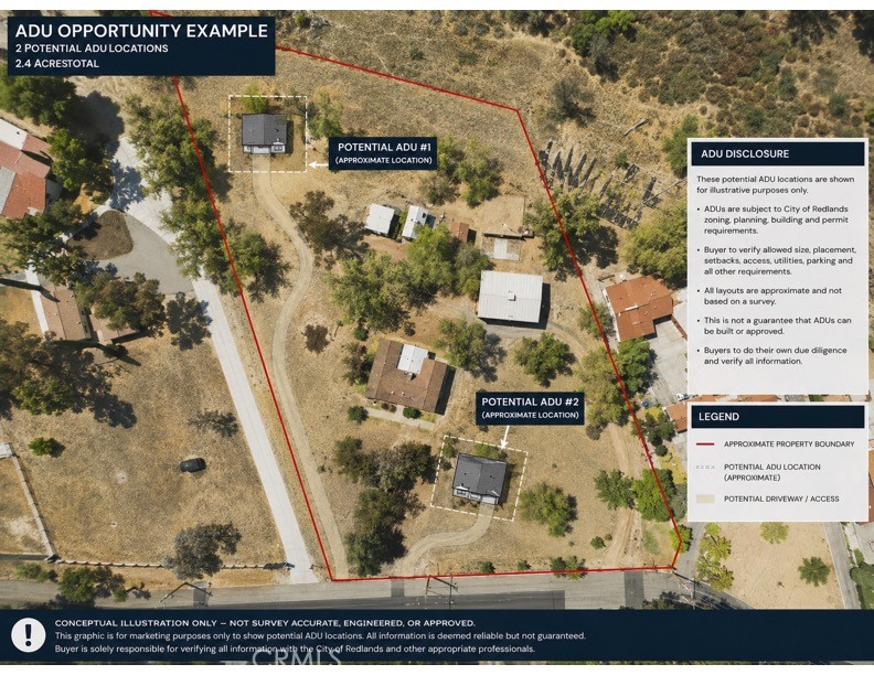 1464 Pacific Street Redlands, CA 92373 - Photo 2 of 32 AI Rendering of potential ADU plans
