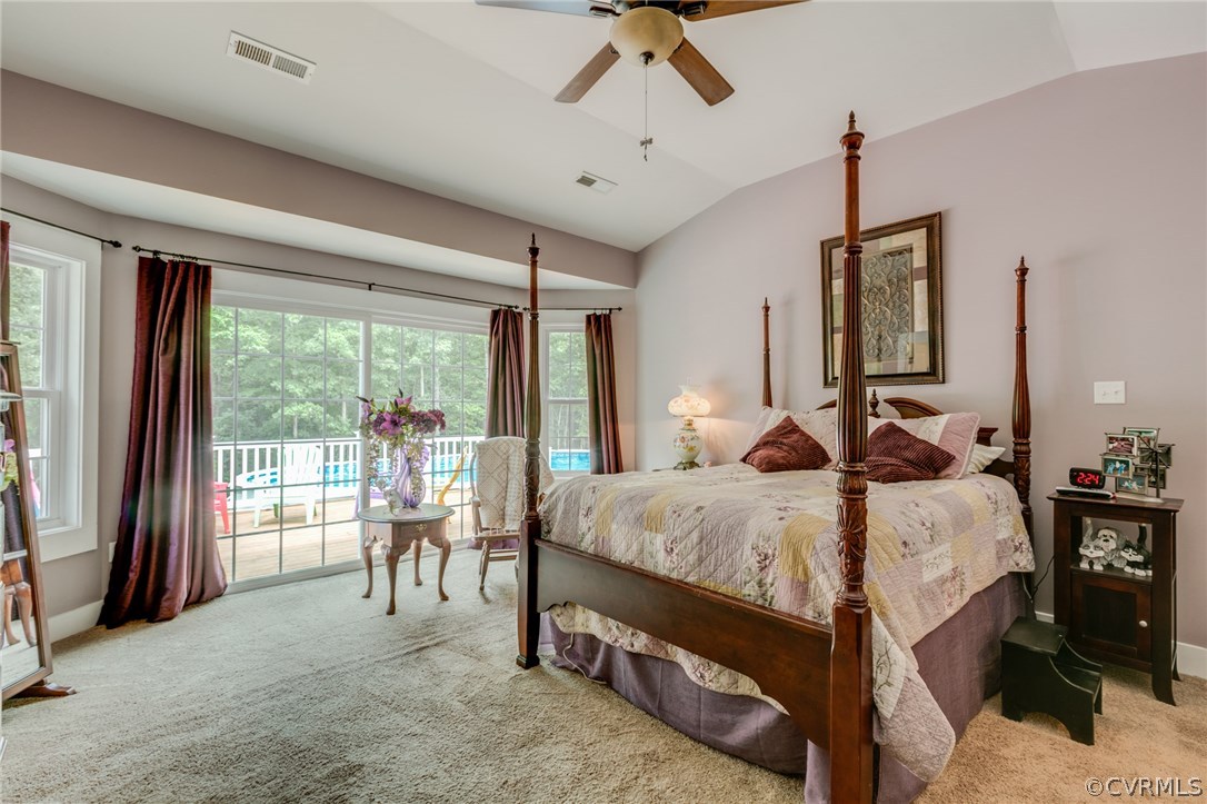 3401 Mill Quarter Road Ford, VA 23850 - Photo 23 of 34 a bed room with a bed and large mirror