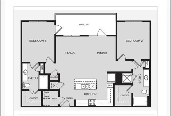 $1,910 | 5454 Washington Avenue, Unit 1403, Houston, TX 77007