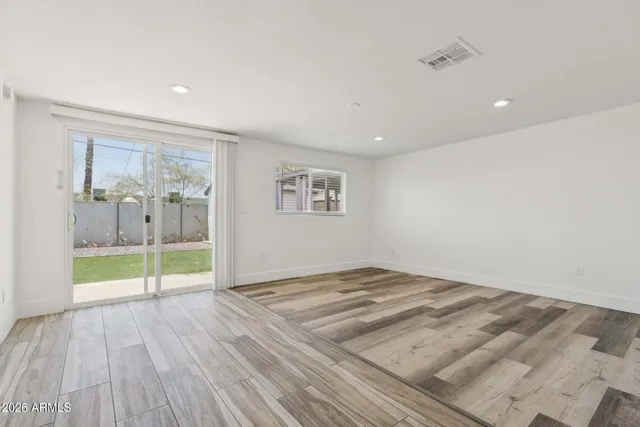 a view of an empty room