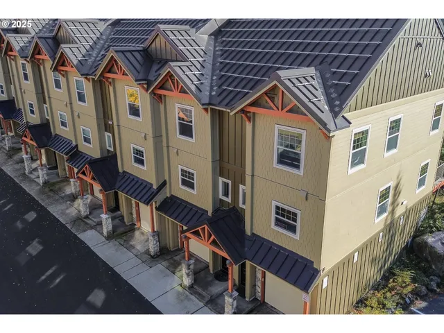 a view of a large building with many windows