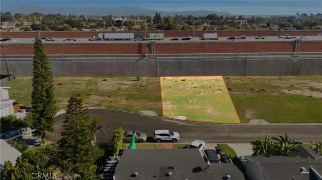 an aerial view of a building
