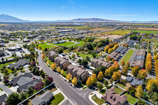 224 South 550 West, Unit B2 Springville, UT 84663 - Photo 27 of 30 Expansive aerial perspective showcasing a residential community with varied a mountain range backdrop