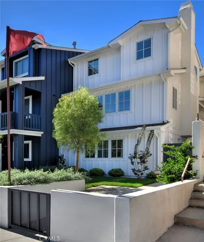 a house view with a garden space