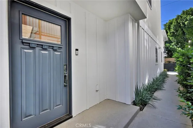 a view of front door