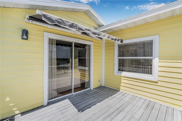 a view of a door of the house