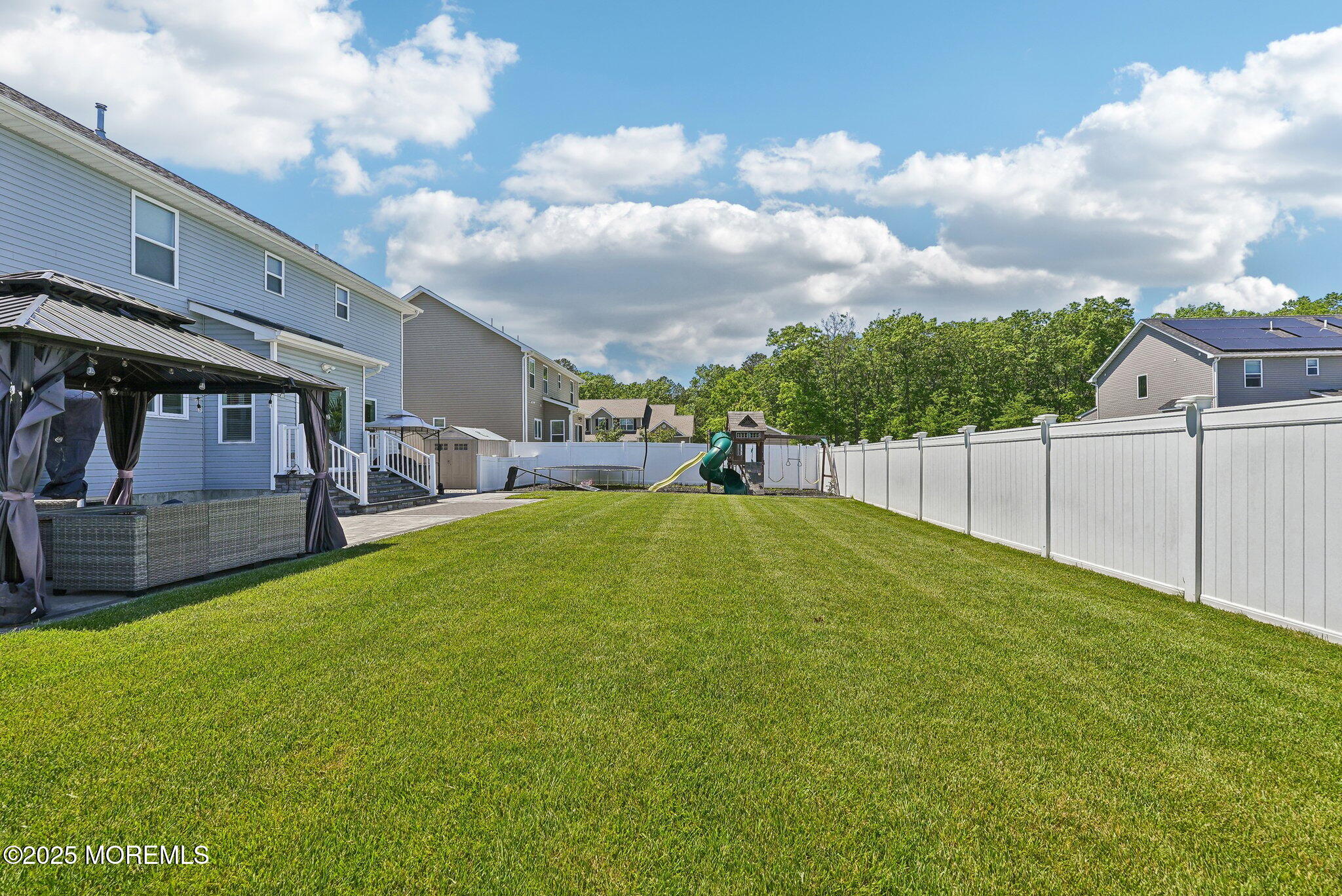 4 Bridle Path Bayville, NJ 08721 - Photo 34 of 44 a view of yard with swimming pool and furniture