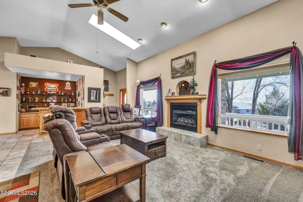 a view of livingroom with furniture and wooden floor
