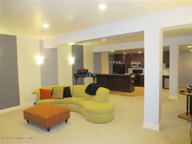 1558 Cherokee Road Louisville, KY 40205 - Photo 28 of 38 Finished Basement with 11 Foot Ceilings