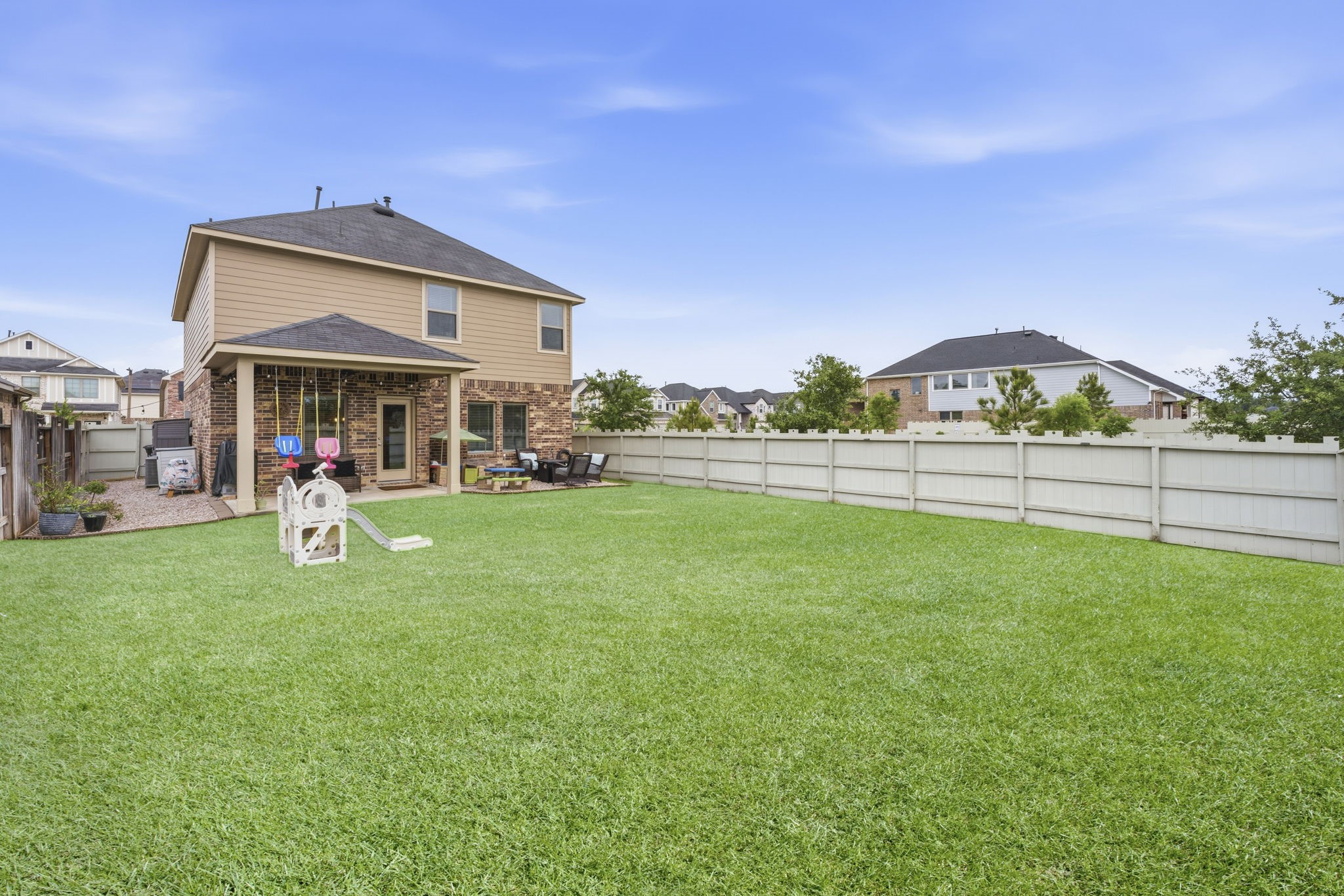 17696 Tree Of Heaven Conroe, TX 77385 - Photo 24 of 32 Well maintained back yard with plenty of room to roam!