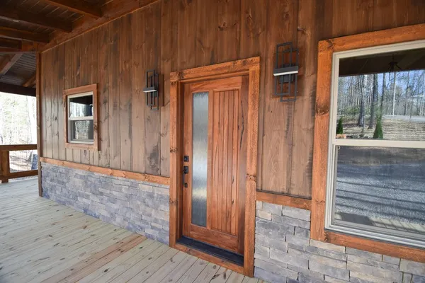 a view of front door