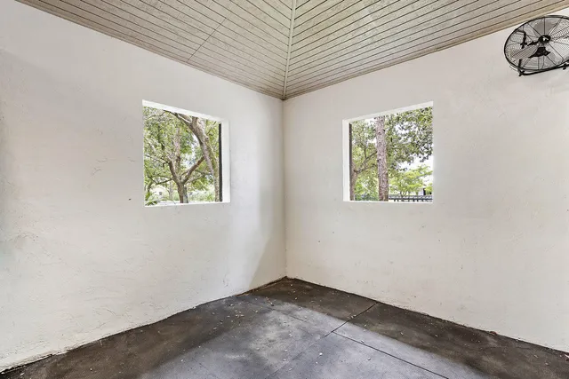 a view of an empty room