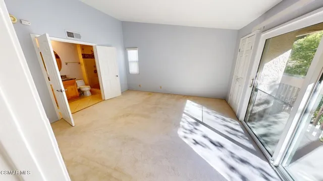 a view of an empty room