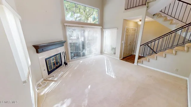 a view of an entryway with staircase