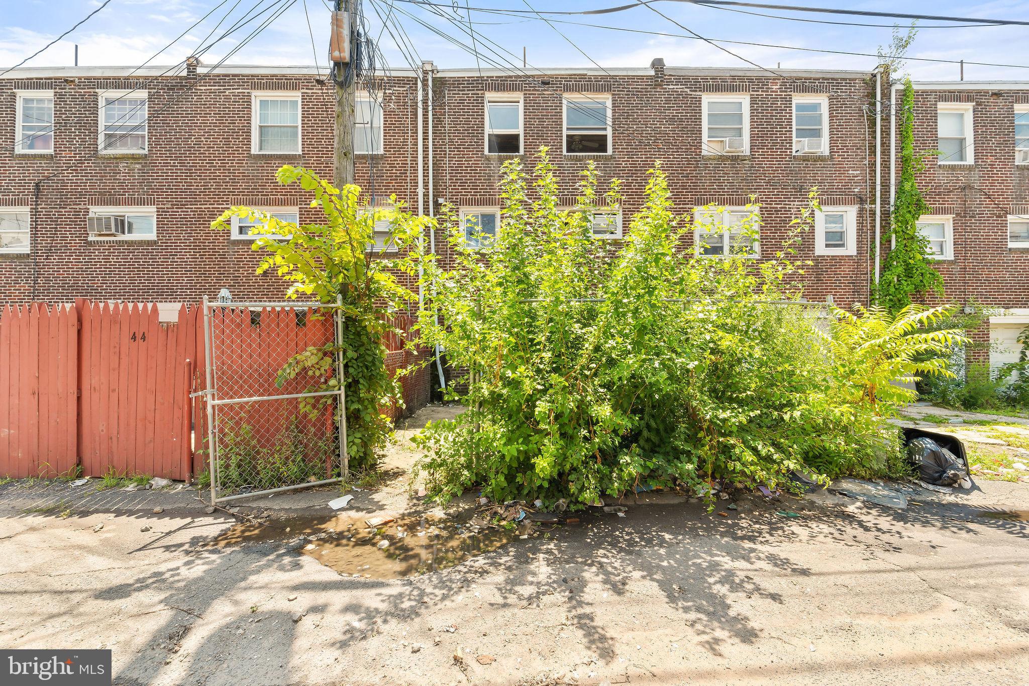 642 Randolph Street Camden, NJ 08105 - Photo 22 of 24 a backyard of a house with large trees and plants