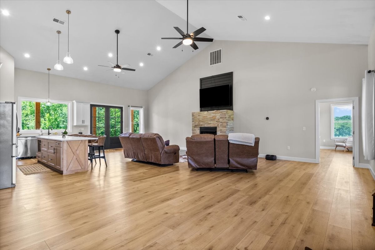1489 Utley Road Camden, TN 38320 - Photo 6 of 60 a living room with furniture and a flat screen tv