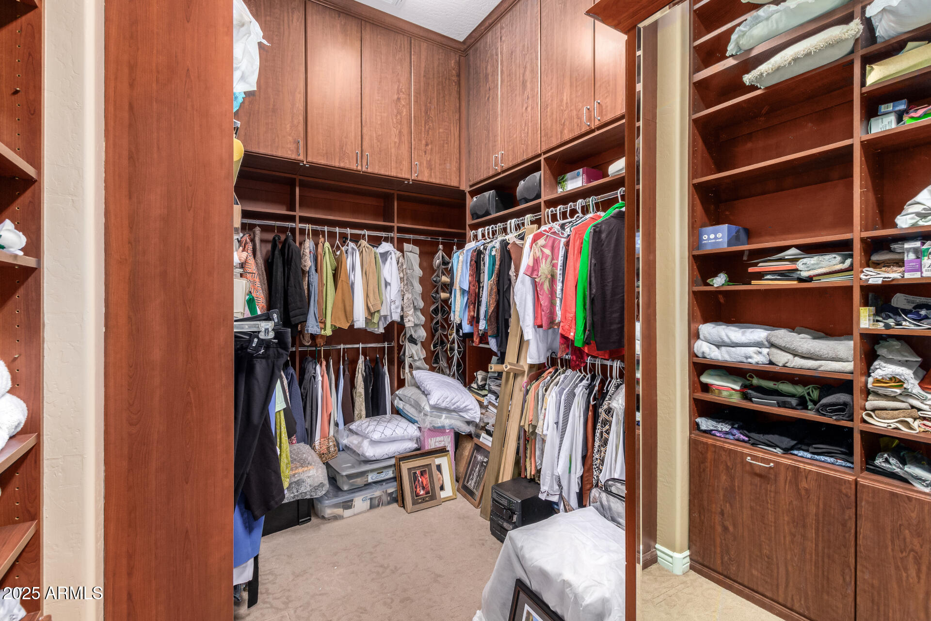 41715 North River Bend Road Phoenix, AZ 85086 - Photo 18 of 60 a view of walk in closet with clothes and shoes