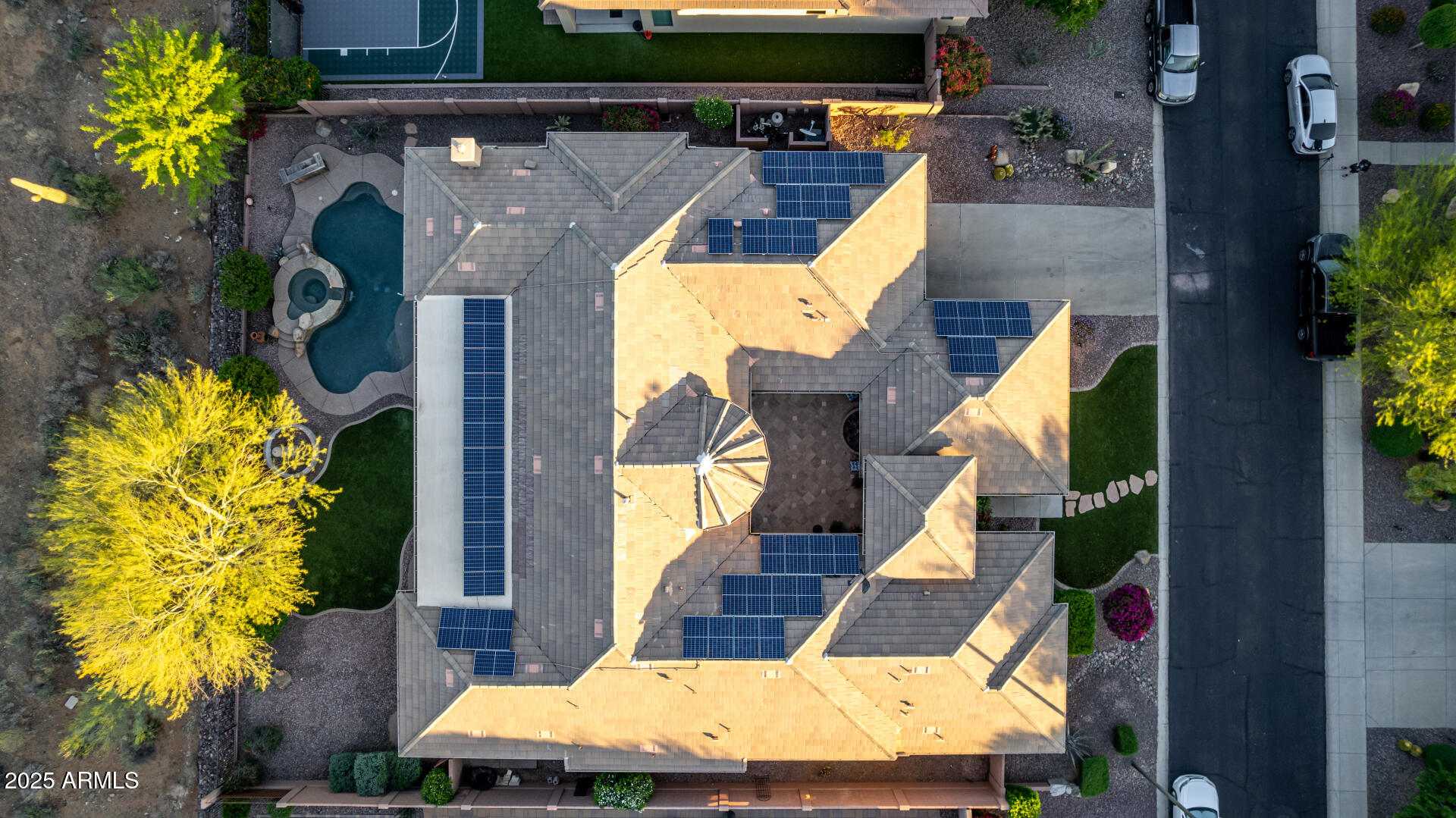 41715 North River Bend Road Phoenix, AZ 85086 - Photo 53 of 60 an aerial view of a house with swimming pool