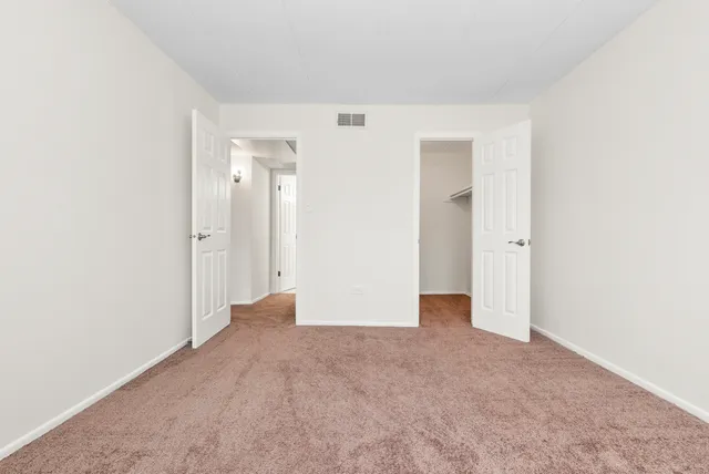 a view of small space with racks on the wall