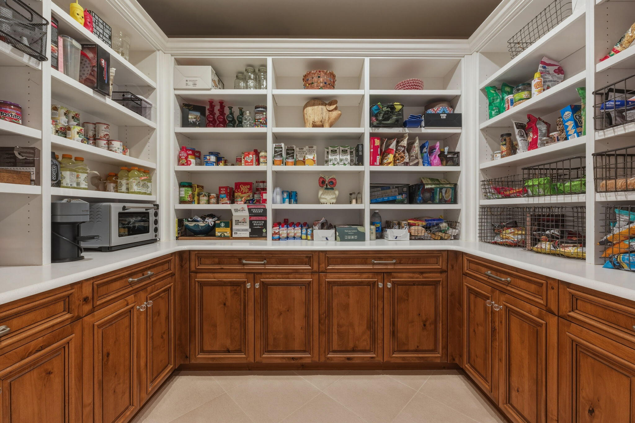 19100 Macalpine Loop Bend, OR 97702 - Photo 20 of 56 Walk-in pantry - lower cabinets shelves/baskets