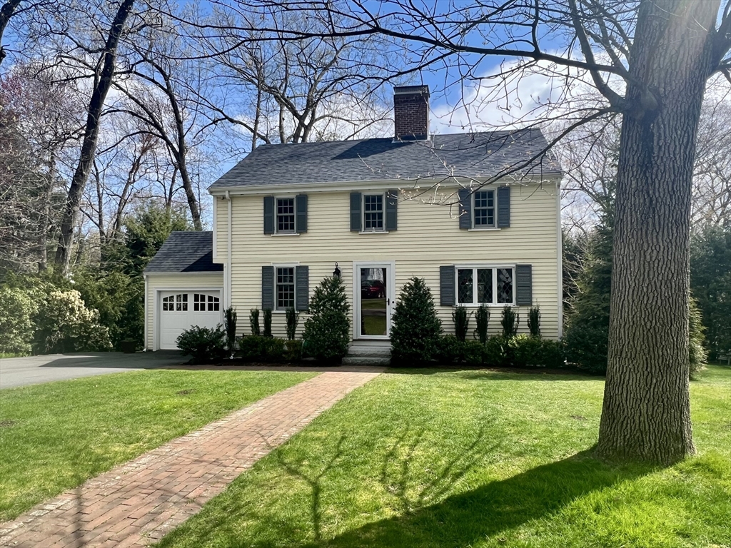 24 Standish Road Wellesley, MA 02481 - Photo 1 of 42 front view of house with a yard