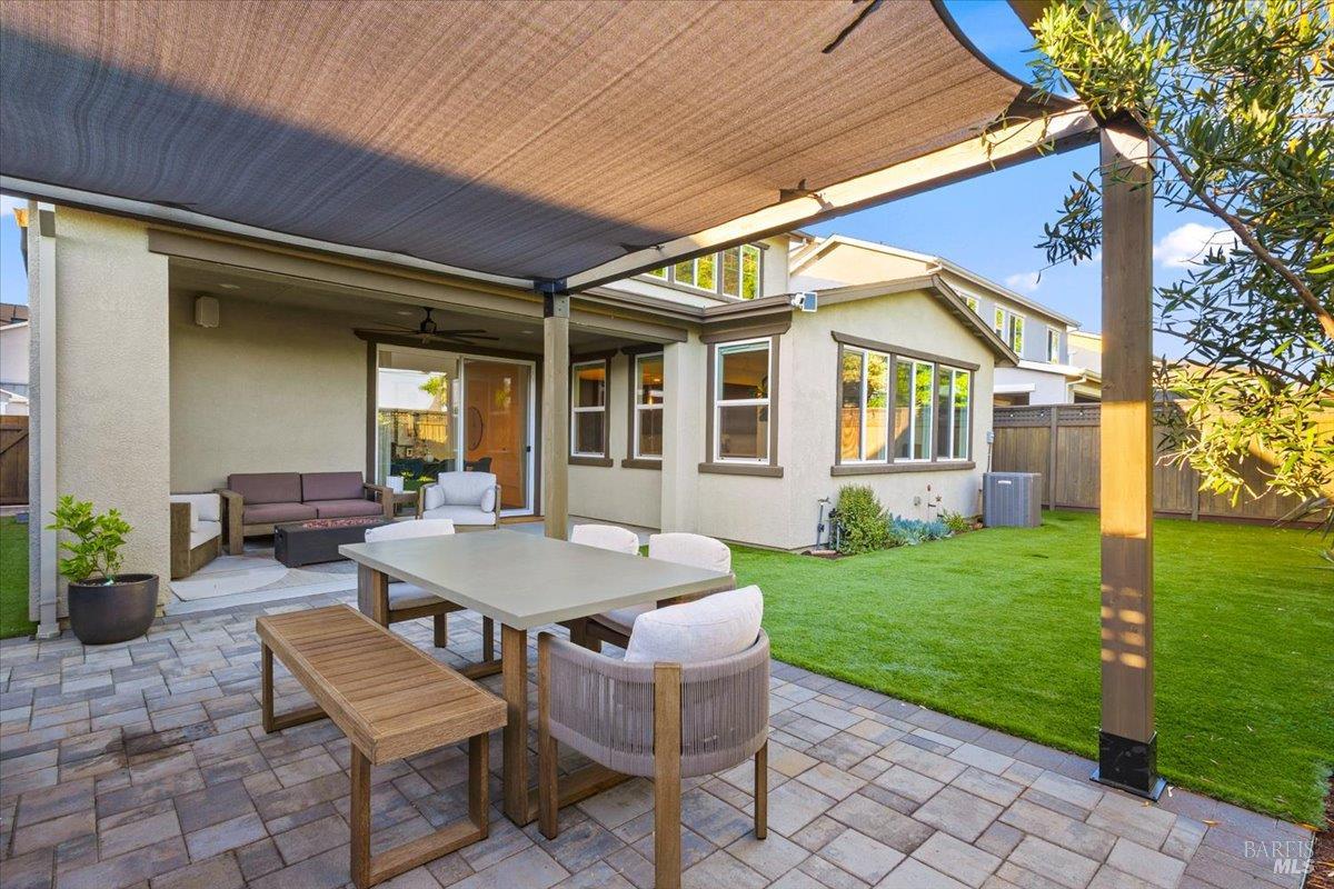 1469 Oak Circle Rohnert Park, CA 94928 - Photo 35 of 42 Outdoor Dining Under the Stars A custom pergola creates a beautiful setting for al fresco dining, weekend barbecues, and memorable evenings with family and friends.