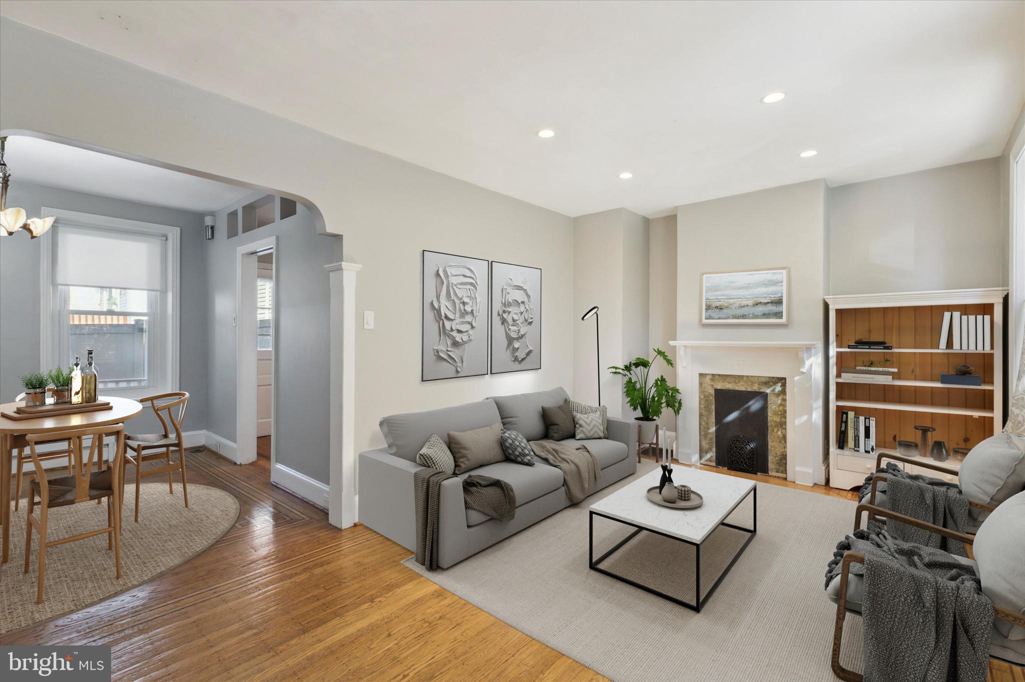 224 Carson Street Philadelphia, PA 19127 - Photo 7 of 28 Staged living and dining rooms