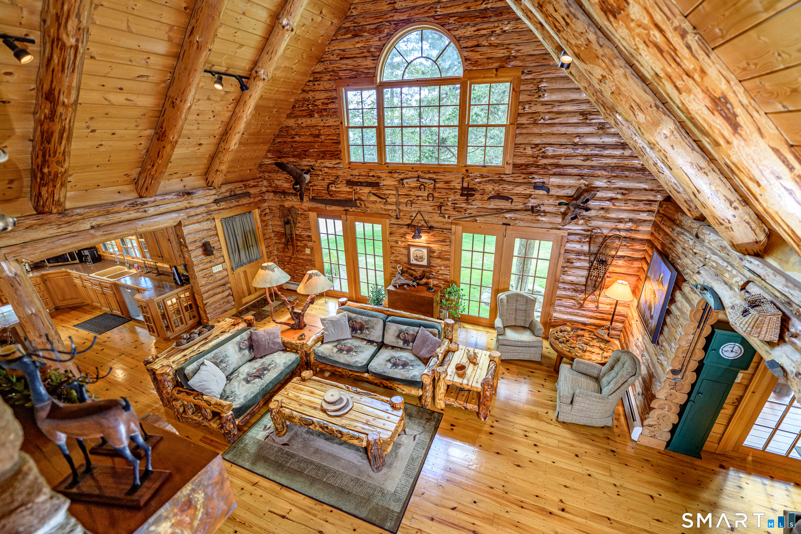 187 Chaplin Road Eastford, CT 06242 - Photo 23 of 40 View to the great room from upstairs.