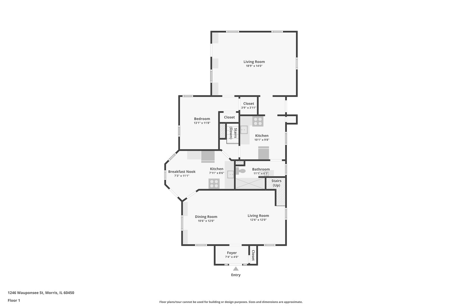 1246 Wauponsee Street Morris, IL 60450 - Photo 42 of 45 a picture of floor plan