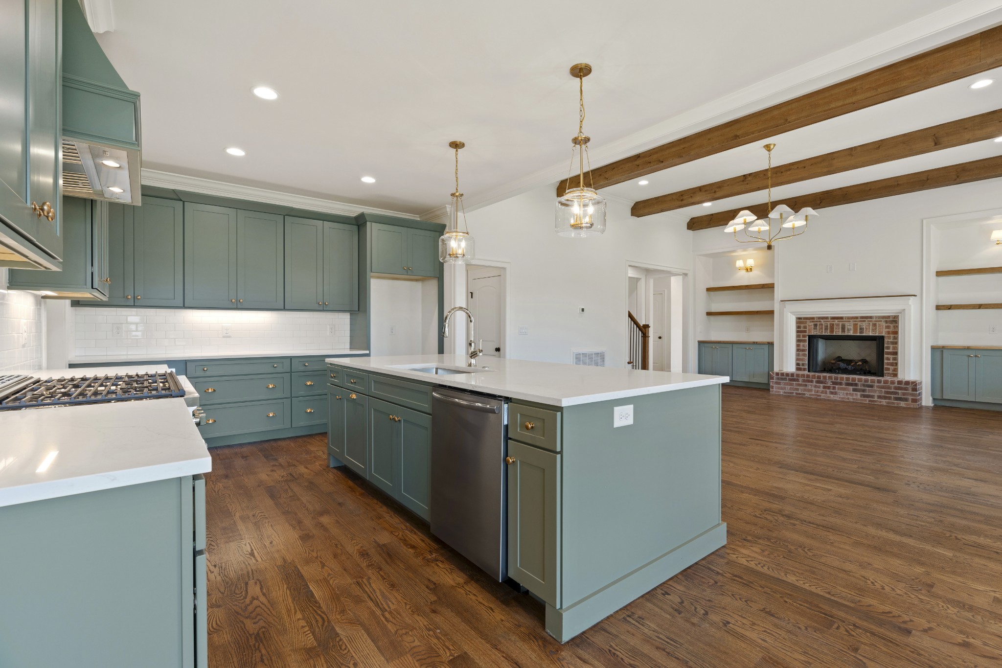 1107 Collin Drive Lebanon, TN 37087 - Photo 17 of 56 a large kitchen with a large counter top a sink stainless steel appliances and cabinets
