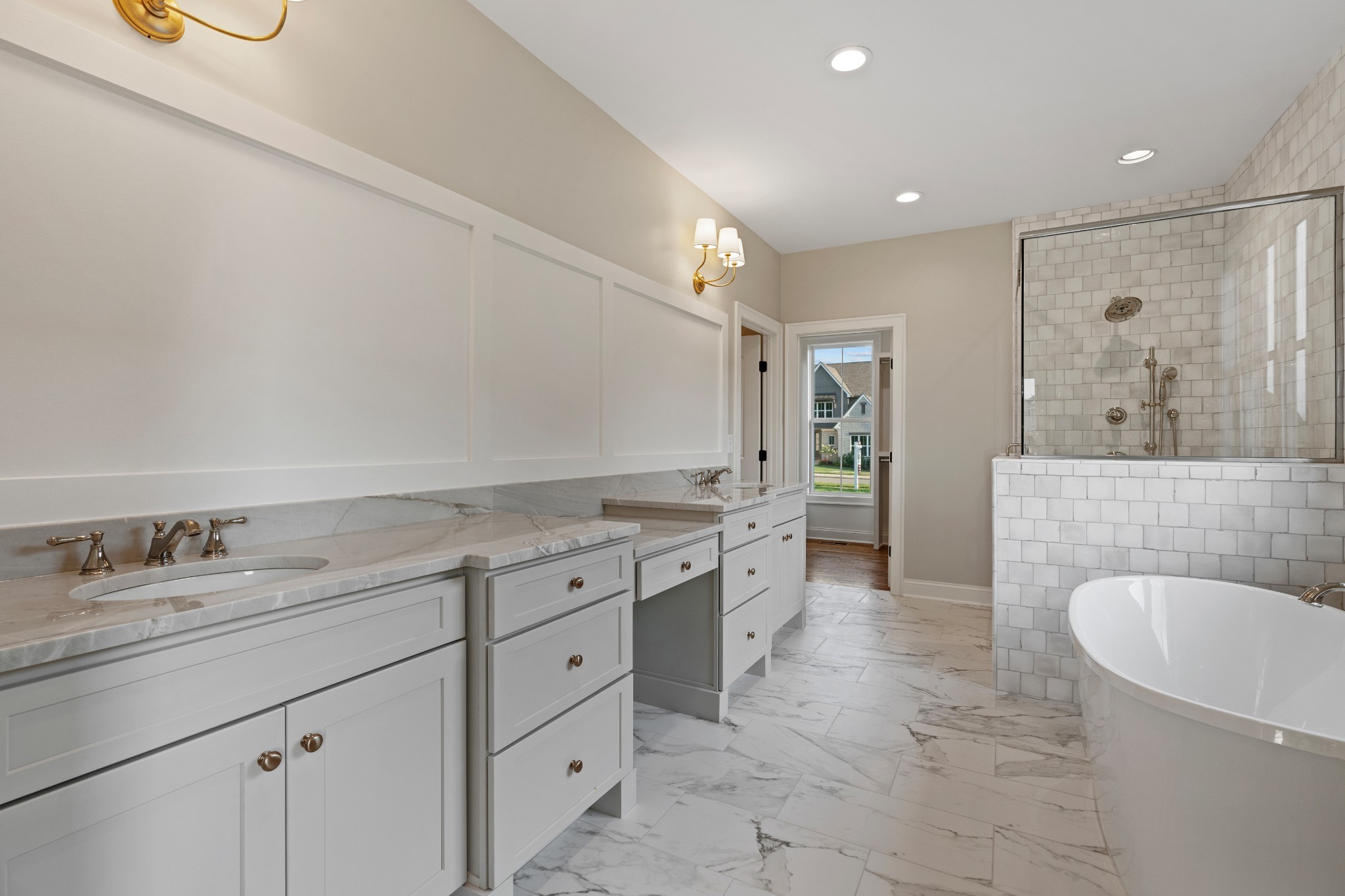 1107 Collin Drive Lebanon, TN 37087 - Photo 29 of 56 a spacious bathroom with a granite countertop sink mirror and double