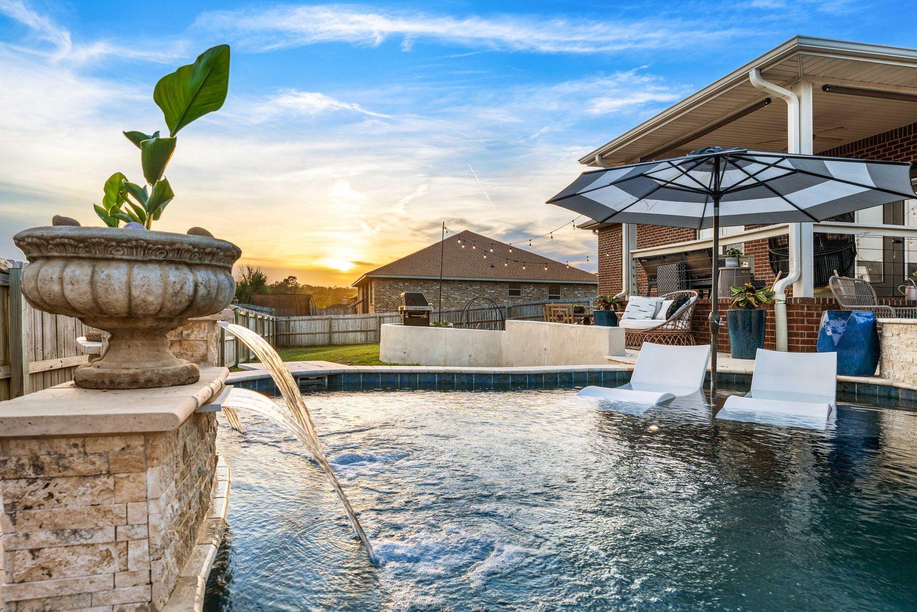 5778 Marigold Loop Crestview, FL 32539 - Photo 3 of 69 Waterfall Feature & Sun Deck