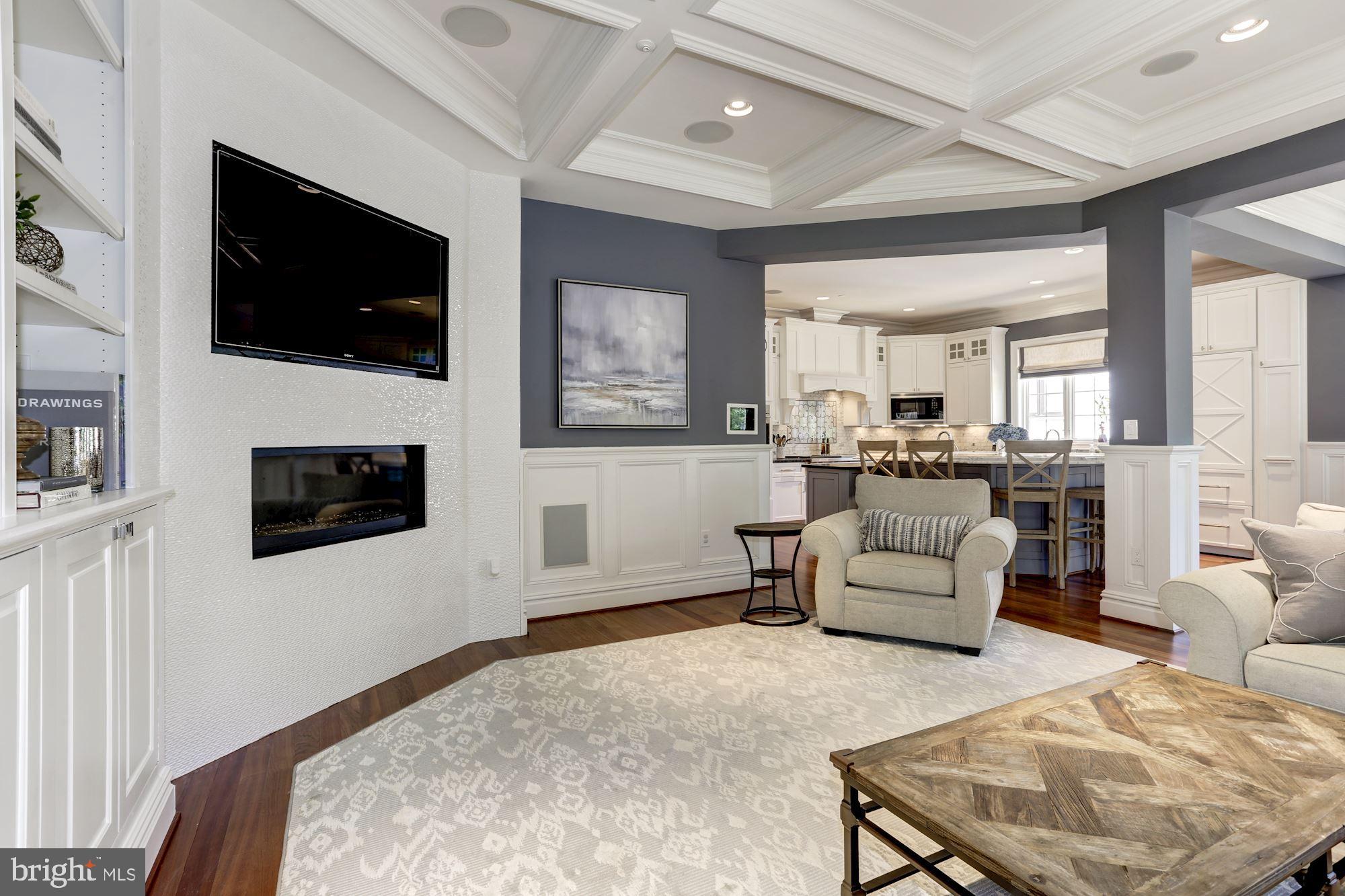 5313 Wehawken Road Bethesda, MD 20816 - Photo 16 of 50 Incredible fireplace with stunning tile mosaic