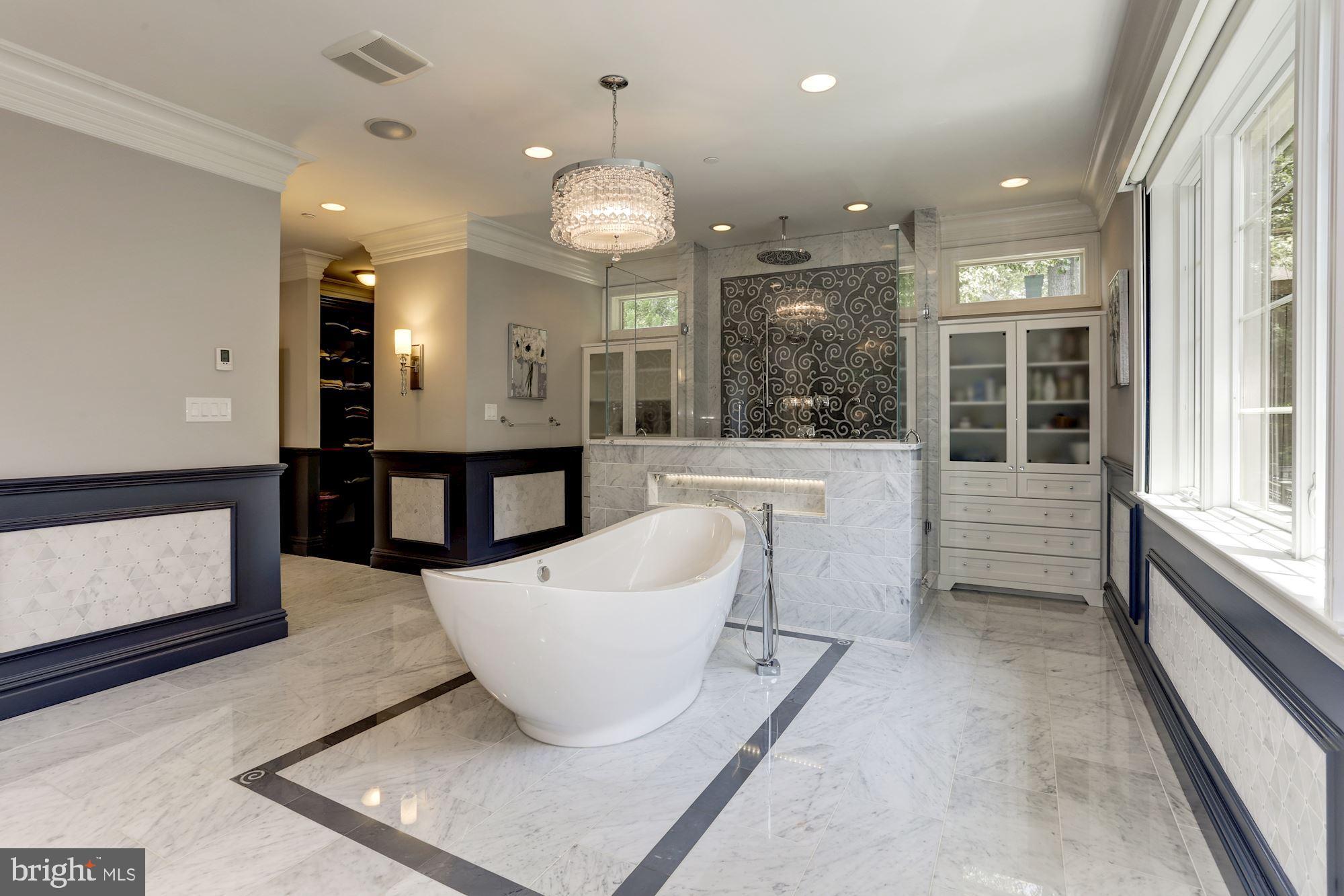 5313 Wehawken Road Bethesda, MD 20816 - Photo 23 of 50 Heated floor, high-flow bath filler, Lutron blinds