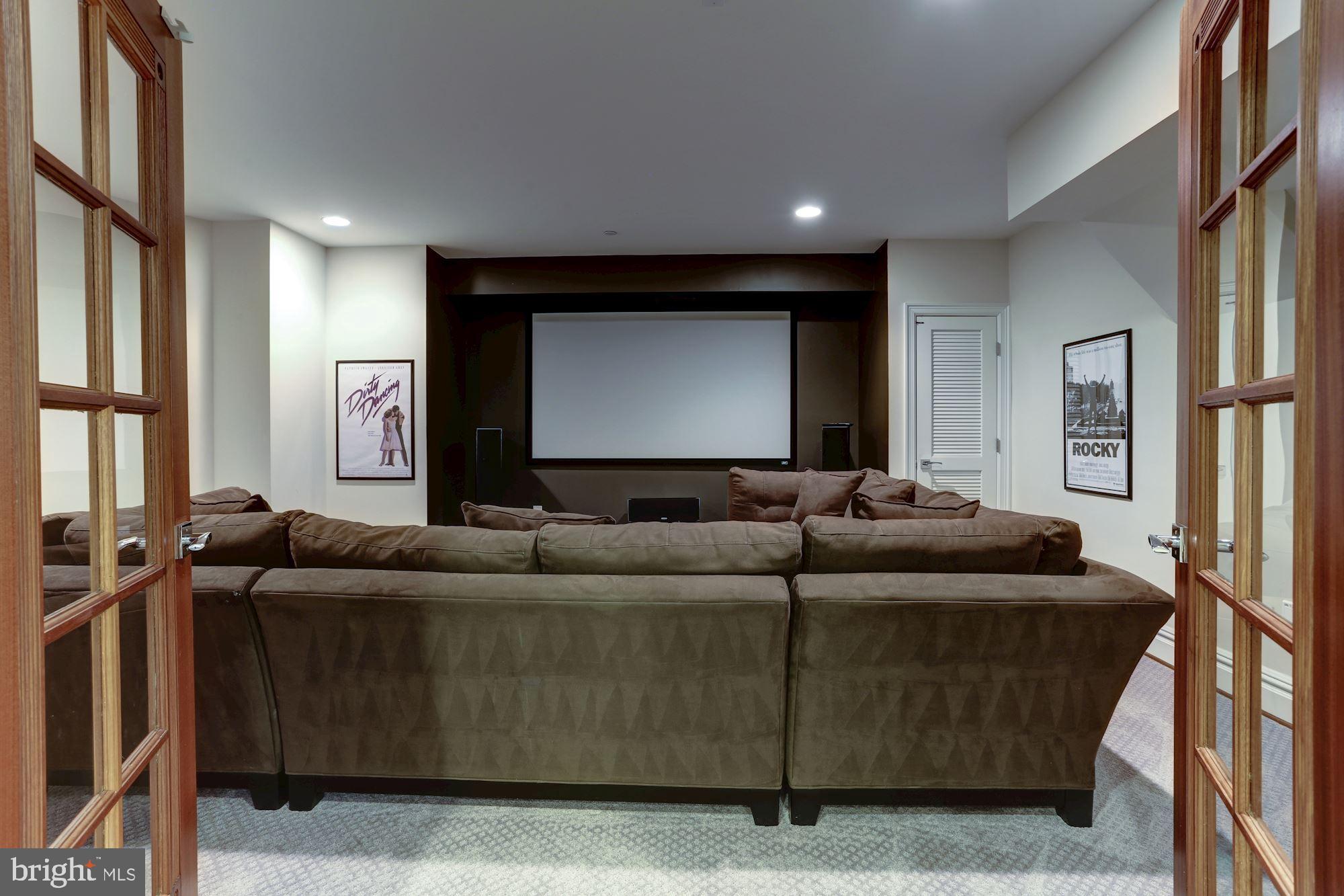 5313 Wehawken Road Bethesda, MD 20816 - Photo 33 of 50 Home theater with Sony sound system
