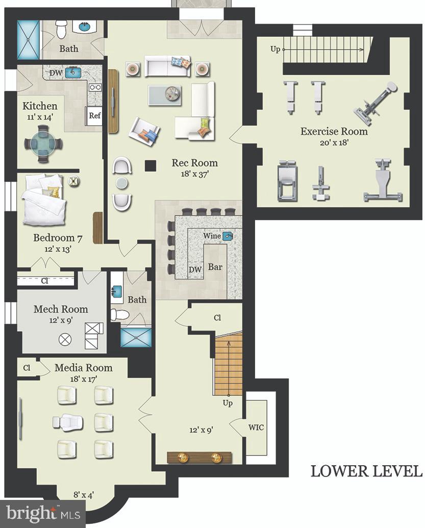 5313 Wehawken Road Bethesda, MD 20816 - Photo 49 of 50 Lower level floorplan