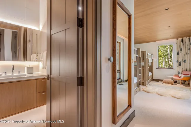 a view of hallway with stairs