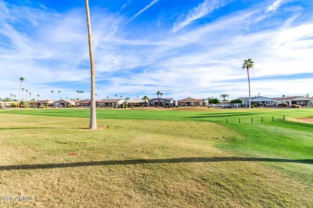 a view of a water with an outdoor space