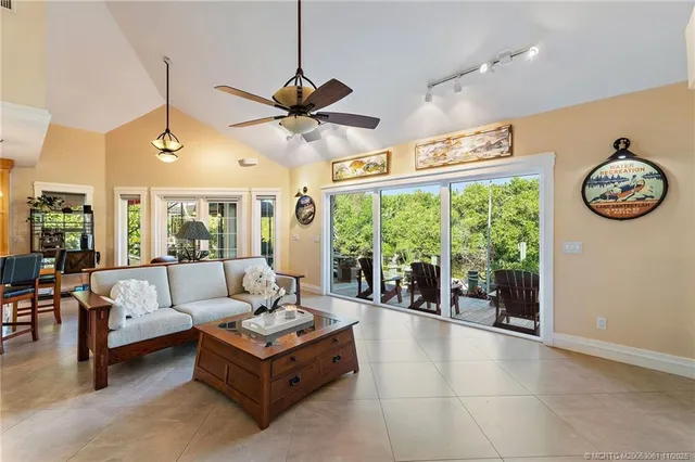 a view of a chairs and table in the patio