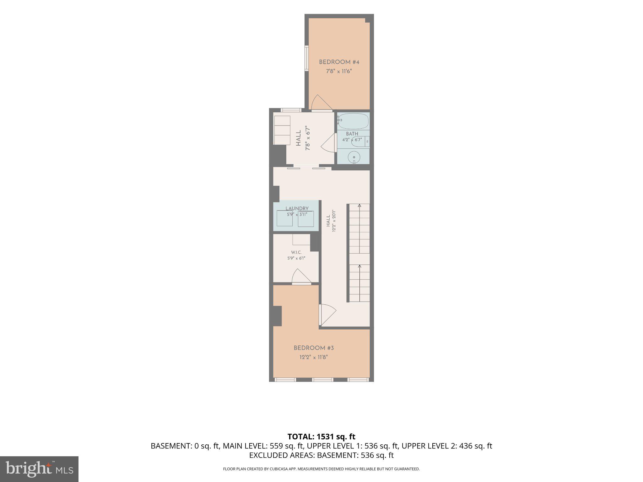 1007 Bennett Place Baltimore, MD 21223 - Photo 26 of 28 Upper 2 Floor Plan