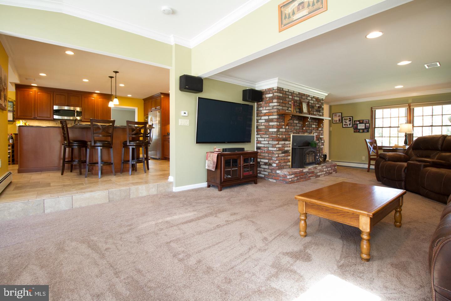 278 Pebble Ridge Road Warrington, PA 18976 - Photo 13 of 33 Family Room open to Kitchen & Sun Room