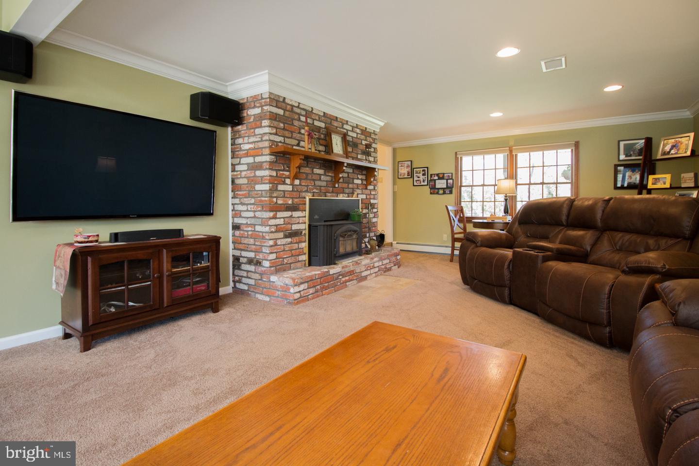 278 Pebble Ridge Road Warrington, PA 18976 - Photo 14 of 33 Family Room with brick fireplace