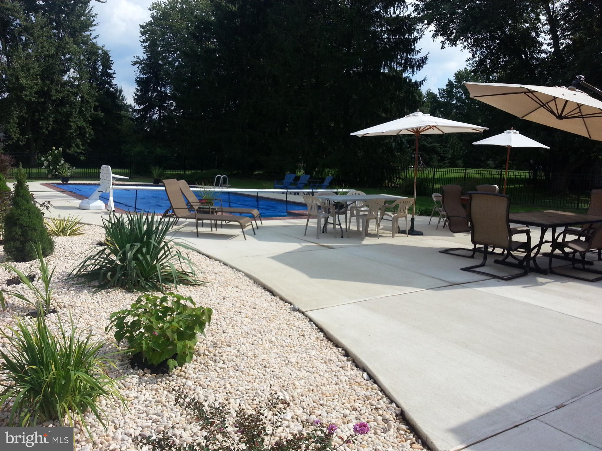 278 Pebble Ridge Road Warrington, PA 18976 - Photo 32 of 33 Picture shows pool open. Yard includes rear trees