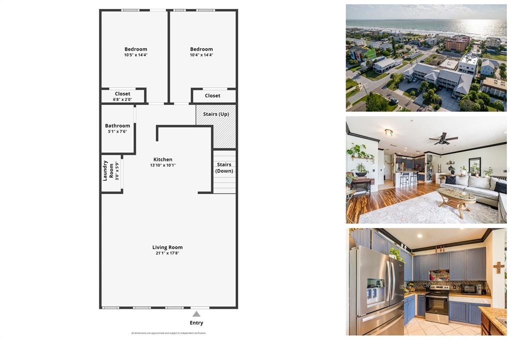 2204 1st Street, Unit F Indian Rocks Beach, FL 33785 - Photo 29 of 37 a view of a kitchen with an outdoor space