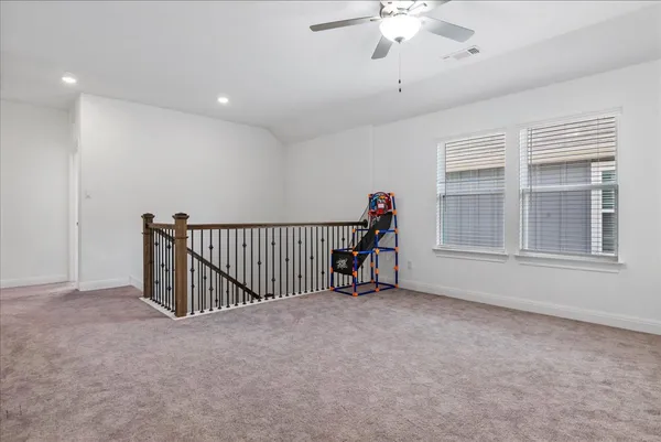 an entryway view with staircase